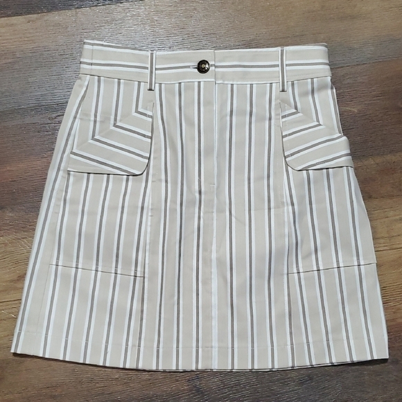 Lela Rose Cream Mini Pencil Skirt for Work - Picture 1 of 8